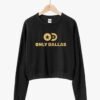 Only Dallas Logo Cropped Sweatshirt – Black