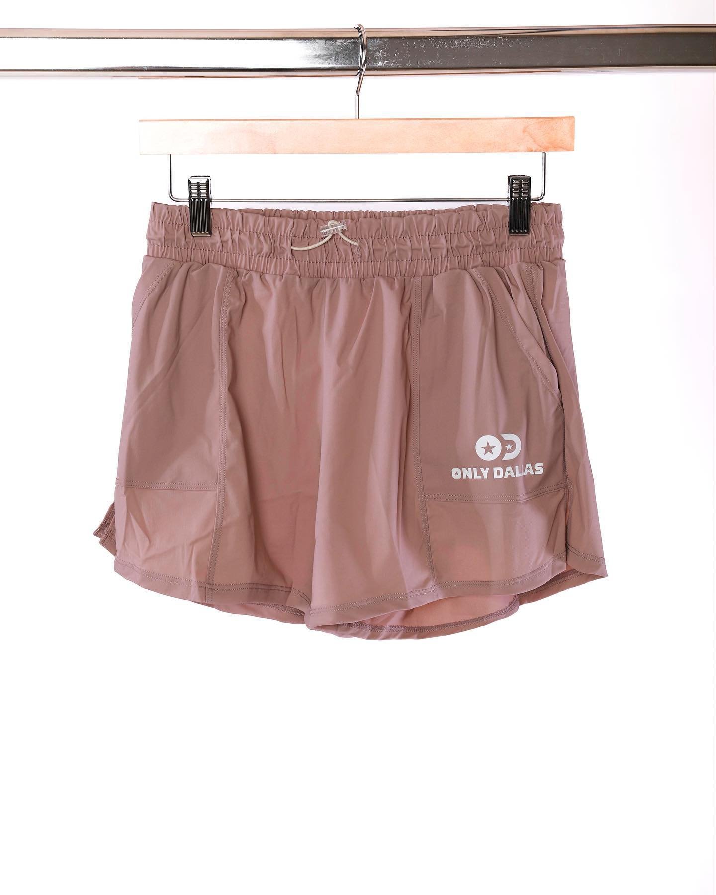Only Dallas Logo Casual Shorts – Rose